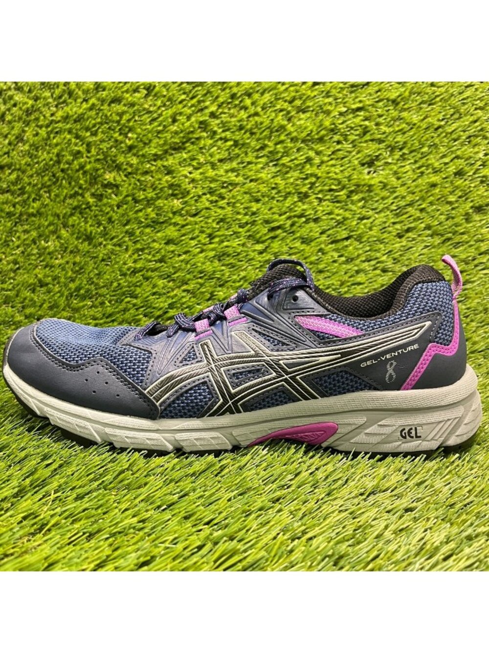 Asics Gel-Venture 8 Womens Size 10 Blue Pink Athletic Running Shoes Sneakers - Picture 3 of 9